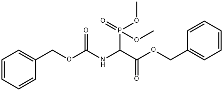 Benzyl  2-{[(benzyloxy)carbonyl]amino}-2-(dimethoxyphosphoryl)acetate Structure