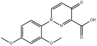 1-(2,4-dimethoxyphenyl)-4-oxo-1,4-dihydro-3-pyridazinecarboxylic acid Structure