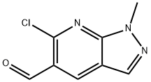 6-CHLORO-1-METHYL-1H-PYRAZOLO[3,4-B]PYRIDINE-5-CARBALDEHYDE Struktur