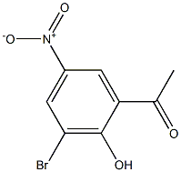 1-(3-Bromo-2-hydroxy-5-nitro-phenyl)-ethanone 化学構造式