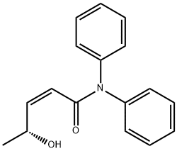 (R,Z)-4-hydroxy-N,N-diphenylpent-2-enamide Struktur