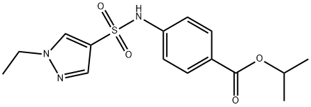 isopropyl 4-(1-ethyl-1H-pyrazole-4-sulfonamido)benzoate Structure