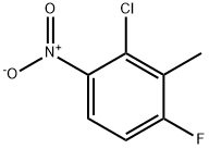 2-氯-4-氟-3-甲基硝基苯,90292-62-9,结构式