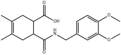 904786-49-8 6-((3,4-dimethoxybenzyl)carbamoyl)-3,4-dimethylcyclohex-3-enecarboxylic acid