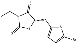 5-((5-bromothiophen-2-yl)methylene)-3-ethyl-2-thioxothiazolidin-4-one|PM138