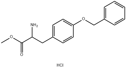 methyl 2-amino-3-(4-(benzyloxy)phenyl)propanoate hydrochloride Structure