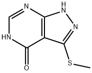 1,5-dihydro-3-(methylthio)-4H-pyrazolo[3,4-d]pyrimidin-4-one Structure