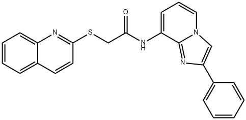 909365-04-4 N-(2-phenylimidazo[1,2-a]pyridin-8-yl)-2-(quinolin-2-ylsulfanyl)acetamide