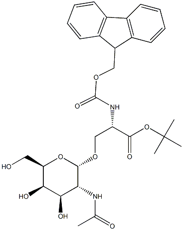 O-[2-(Acetylamino)-2-deoxy-alpha-D-galactopyranosyl]-N-[(9H-fluoren-9-ylmethoxy)carbonyl]-L-serine 1,1-dimethylethyl ester