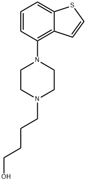 4-(4-benzo[b]thiophen-4-yl-piperazin-1-yl)butan-1-ol 化学構造式