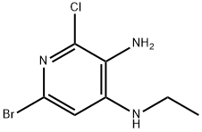 6-bromo-2-chloro-N4-ethyl-3,4-pyridinediamine Structure