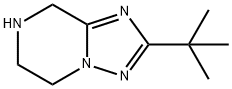 2-(叔丁基)-5,6,7,8-四氢-[1,2,4]三唑并[1,5-A]吡嗪, 914654-91-4, 结构式