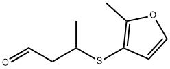 3-[(2-Methyl-3-furanyl)thio]butanal Struktur