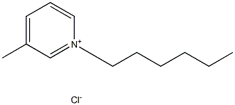 N-hexyl-3-metylpyridinium chloride Structure