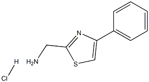 4-苯基噻唑-2-甲胺盐酸盐,91818-69-8,结构式
