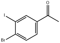 1-(4-Bromo-3-iodo-phenyl)-ethanone Struktur