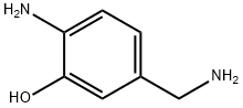 2-Amino-5-aminomethyl-phenol Struktur