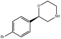 (R)-2-(4-溴苯基)吗啉, 920802-49-9, 结构式