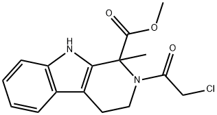 Methyl 2-(2-chloroacetyl)-1-methyl-2,3,4,9-tetrahydro-1H-pyrido[3,4-b]indole-1-carboxylate,922507-80-0,结构式
