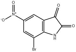 7-Bromo-5-nitro-1H-indole-2,3-dione,922707-27-5,结构式
