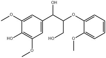 1-(4-羟基-3,5-二甲氧基苯基)-2-(2-甲氧基苯氧基)丙烷-1,3-二醇,92409-34-2,结构式