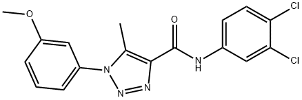 924837-72-9 N-(3,4-dichlorophenyl)-1-(3-methoxyphenyl)-5-methyl-1H-1,2,3-triazole-4-carboxamide