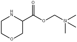 (trimethylsilyl)methyl morpholine-3-carboxylate Structure