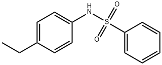 N-(4-ethylphenyl)benzenesulfonamide 化学構造式