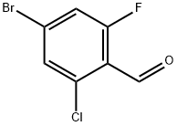 4-bromo-2-chloro-6-fluoro-Benzaldehyde Struktur