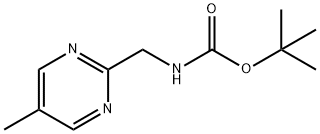 tert-butyl ((5-methylpyrimidin-2-yl)methyl)carbamate Struktur
