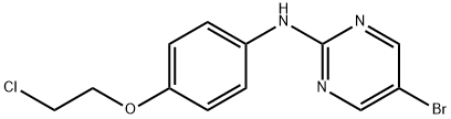 5-bromo-N-(4-(2-chloroethoxy)phenyl)pyrimidin-2-amine Structure