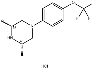 Cis-3,5-dimethyl-1-(4-(trifluoromethoxy)phenyl)piperazine hydrochloride,934760-93-7,结构式