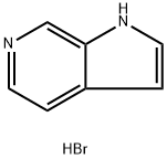 1H-pyrrolo[2,3-c]pyridine hydrobromide Struktur