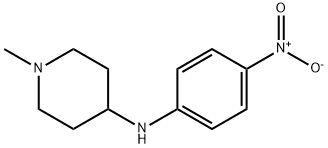 1-Methyl-N-(4-nitrophenyl)piperidin-4-amine 化学構造式