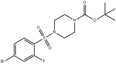 4-(4-Bromo-2-fluorophenylsulfonyl)piperazine-1-carboxylic acid tert-butyl ester|4-((4-溴-2-氟苯基)磺酰基)哌嗪-1-羧酸叔丁酯