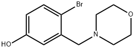 4-(2-Bromo-5-hydroxybenzyl)morpholine 化学構造式