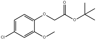 tert-Butyl 2-(4-chloro-2-methoxyphenoxy)acetate 化学構造式