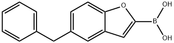 5-benzylbenzofuran-3-ylboronic acid Struktur