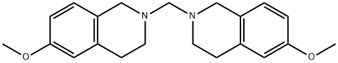 Isoquinoline, 2,2'-methylenebis[1,2,3,4-tetrahydro-6-methoxy-|双(6-甲氧基-3,4-二氢异喹啉-2(1H) - 基)甲烷