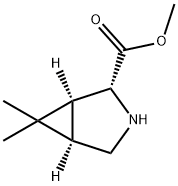 (1S,2R,5R)-methyl-6,6-dimethyl-3-azabicyclo[3.1.0]hexane-2-carboxylate Struktur