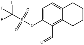 1-formyl- 5,6,7,8-tetrahydronaphthalen-2-yl trifluoromethanesulfonate Structure