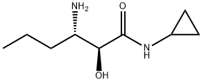 (2S,3S)-3-Amino-N-cyclopropyl-2-hydroxyhexanamide Structure