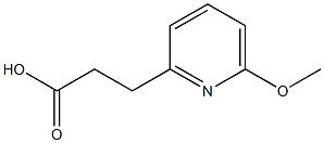 3-(6-メトキシピリジン-2-イル)プロパン酸 化学構造式