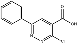 3-chloro-6-phenylpyridazine-4-carboxylic acid 化学構造式