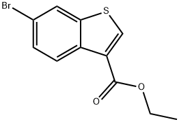 6-ブロモ-1-ベンゾチオフェン-3-カルボン酸エチル 化学構造式
