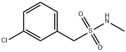 1-(3-chlorophenyl)-N-methylmethanesulfonamide Struktur