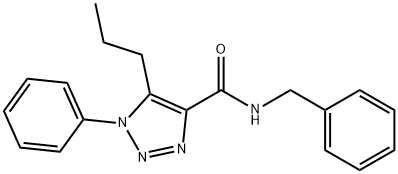 N-benzyl-1-phenyl-5-propyl-1H-1,2,3-triazole-4-carboxamide Structure