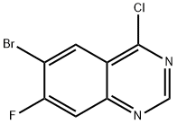 6-溴-4-氯-7-氟喹唑啉,950577-03-4,结构式