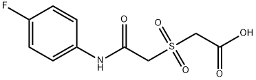 2-((2-((4-fluorophenyl)amino)-2-oxoethyl)sulfonyl)acetic acid,951908-73-9,结构式