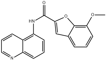 7-methoxy-N-(quinolin-5-yl)-1-benzofuran-2-carboxamide Struktur